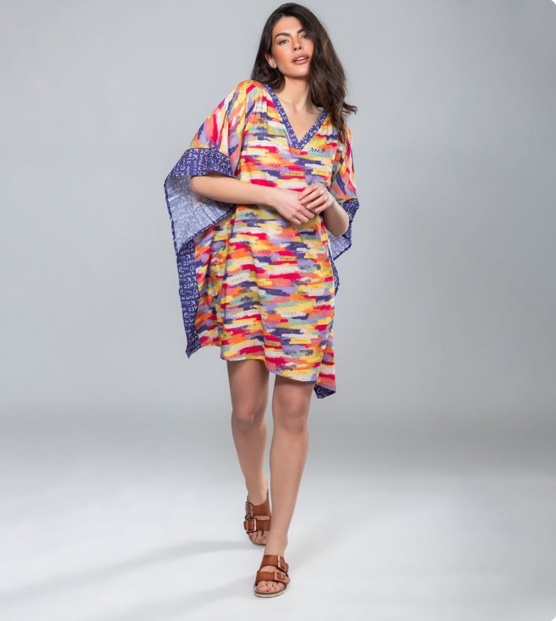 Anekke Kene Print Kaftan Saty Damske | 8906514-PC